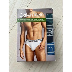 Calvin Klein CK 3-Pack Classic Fit Briefs Blue / Navy / Green ( XL )